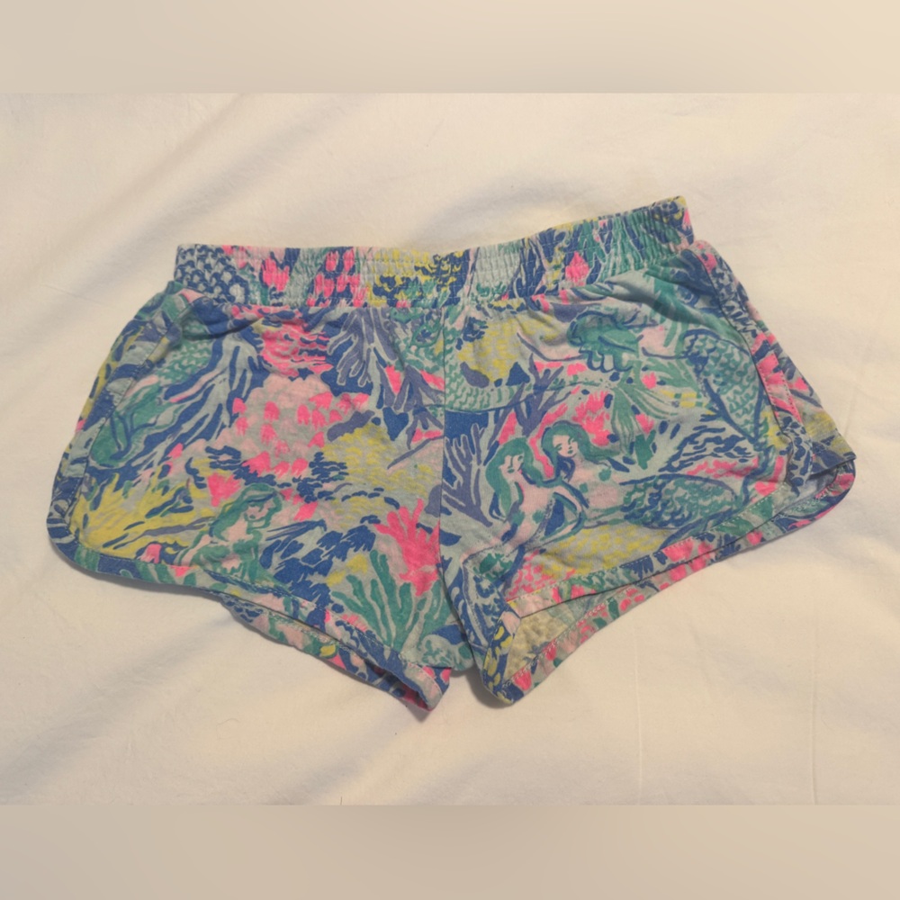 Lilly Pulitzer Kids cotton mermaid print shorts - size small (4 to 5yrs)